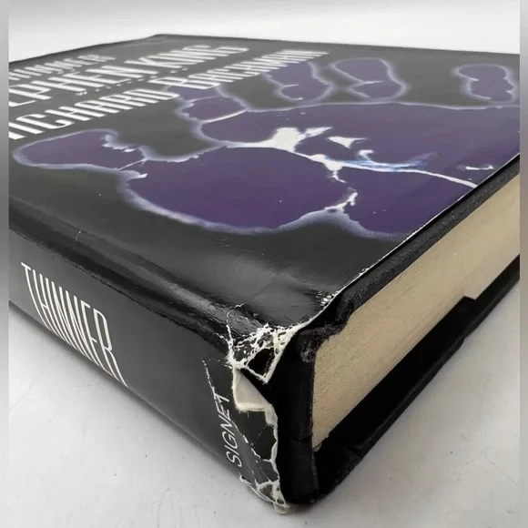 Thinner by Stephen King Richard Bachman Signet Hardcover Book Dust Jacket 1984 - Picture 4 of 9